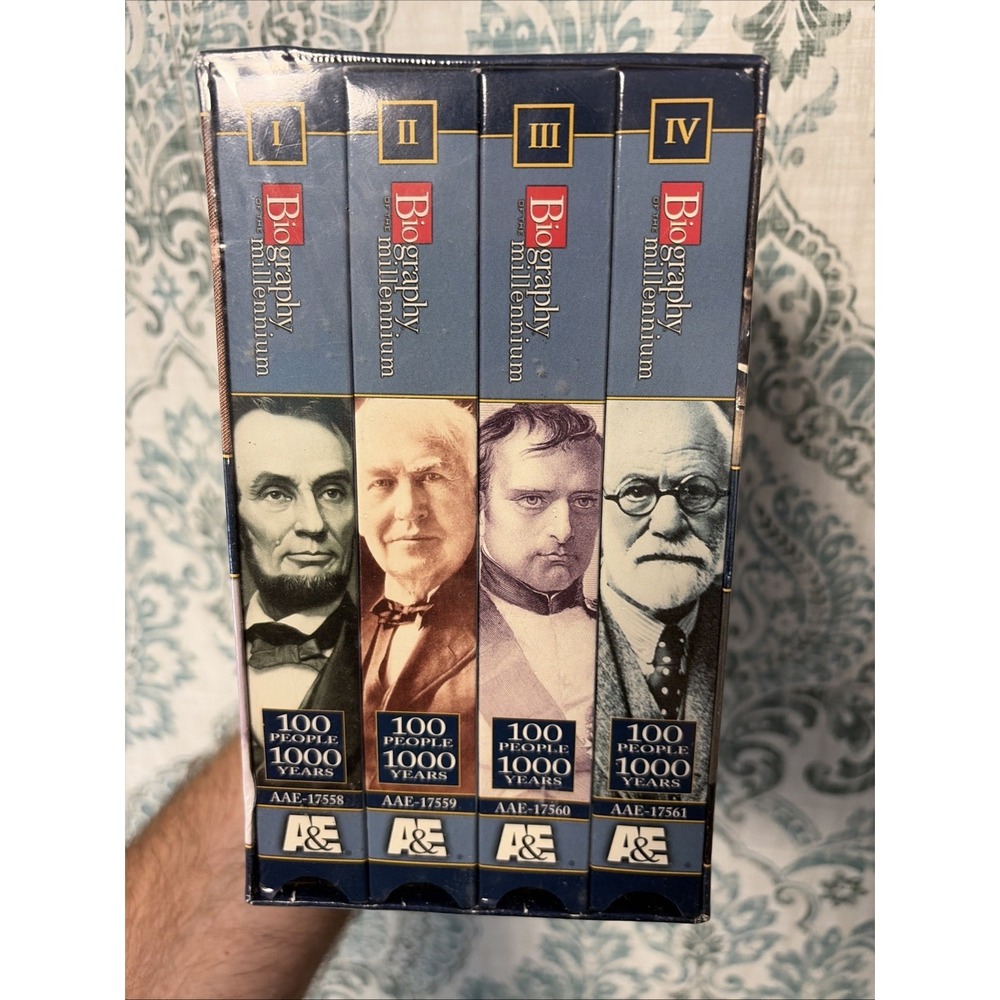 1999 Biography of the Millenium Volumes 1-4 VHS tape cassette set New